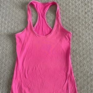 PINK LULULEMON TANK TOP